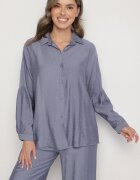 h&s Set Albastru oversize Cămașă și Pantaloni Ulosarenia