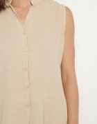 h&s Set Bej Cămașă fără mâneci și Pantaloni largi cu elastic în talie Telanwena
