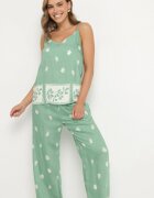 h&s Set Menta Viscoza Maieu și Pantaloni cu flori Adisira