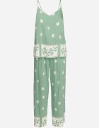 h&s Set Menta Viscoza Maieu și Pantaloni cu flori Adisira