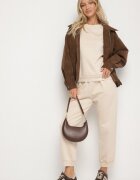 h&s Set Trening Bej din Bumbac Bluză și Pantaloni Jogger Ette