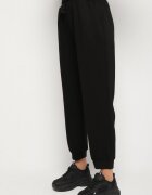 h&s Set Trening Negru Bluză cu fermoar și Pantaloni Jogger din Bumbac Anarrise