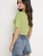 h&s Tricou de Bumbac Verde cu Text Nitanelia