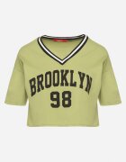 h&s Tricou de Bumbac Verde cu Text Nitanelia