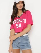 h&s Tricou Fucsia de Bumbac cu Imprimeu Nitanelia