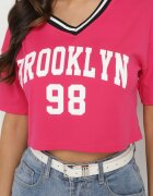 h&s Tricou Fucsia de Bumbac cu Imprimeu Nitanelia