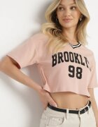 h&s Tricou Roz închis Din bumbac cu inscripție Nitanelia