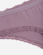 han Chiloți Violet din bumbac tip Tanga Decorați cu dantelă Cirilise