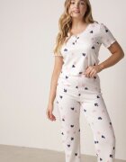 han Compleu pijama Alb