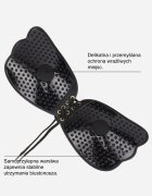 han Sutien Negru Autoadeziv cu cupe din material și șnur Liela