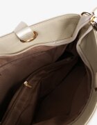hangfan Geantă Shopper Bej deschis cu Inserții Metalice Lanastiela
