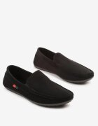 haver Pantofi Negri Tip Mocasini cu Brant din Piele Linateria