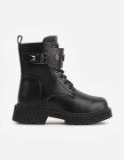 ht kids shoes Ghete cu căptușeală ghete cu talpă cu profil Cilvana Negre