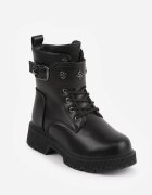 ht kids shoes Ghete cu căptușeală ghete cu talpă cu profil Cilvana Negre