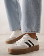 ideal Adidași Alb-Negru stil Tenis cu Model Geometric Avelresil