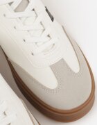 ideal Adidași Alb-Negru stil Tenis cu Model Geometric Avelresil