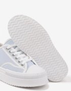 ideal Adidași Albaștri pe Talpă Groasă Decorați cu Aplicație Metalică Efadelis