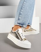 ideal Adidași Aurii cu Talpă Groasă cu Zirconii Felithea