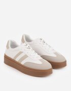 ideal Adidași Bej-Alb în stil teniși cu model geometric Avelresil