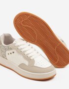 ideal Adidași Bej cu Cusături Decorative în Stil Streetwear Neoniela