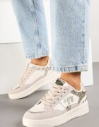 ideal Adidași Bej cu Sclipici și Decorațiuni Metalice Pillara