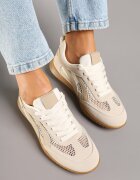 ideal Adidași Bej închis în stil tenis decorați cu dungi Amooshea