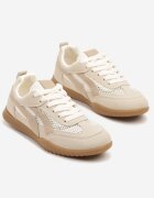 ideal Adidași Bej închis în stil tenis decorați cu dungi Amooshea