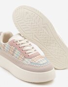 ideal Adidași Bej-Roz cu Talpă Groasă și Partea Superioară Împletită Nilavanea