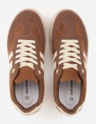 ideal Adidași Maro pe talpă groasă de cauciuc cu dungi pe laterale Ninlili