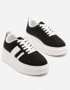 ideal Adidași Negre Teniși Cult cu platformă și pană Elisara