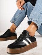 ideal Adidași Negri în stil Tenis cu model geometric Avelresil