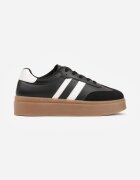 ideal Adidași Negri în stil Tenis cu model geometric Avelresil