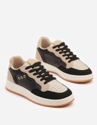 ideal Adidași Negru-Bej cu Cusături Decorative în Stil Streetwear Neoniela