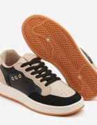ideal Adidași Negru-Bej cu Cusături Decorative în Stil Streetwear Neoniela