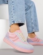 ideal Adidași Roz-Albastru în Stil Clasici Teniși cu Talpă Groasă Grelritia