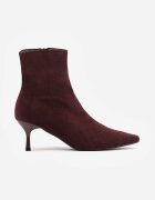 ideal Asortate Minimaliste Botine pe toc kitten Siwira Bordo