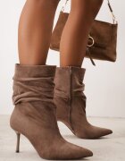 ideal Botine Bej Bej închis