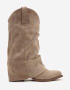 ideal Botine Bej închis