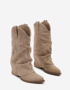 ideal Botine Bej închis