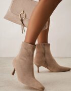 ideal Botine Bej închis