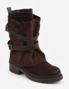 ideal Botine Biker cu carâmb dublu curele și catarame Nilara Maro