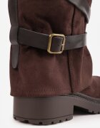 ideal Botine Biker cu carâmb dublu curele și catarame Nilara Maro