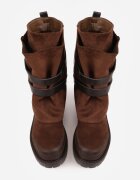 ideal Botine Biker cu carâmb dublu curele și catarame Nilara Maro