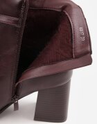 ideal Botine Bordo