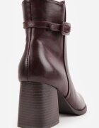 ideal Botine Bordo
