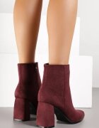 ideal Botine Bordo