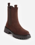 ideal Botine clasice cu talpă joasă (tip chelsea) din imitație de piele întoarsă cu talpă profilată Journa Maro