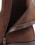 ideal Botine clasice cu talpă joasă (tip chelsea) din imitație de piele întoarsă cu talpă profilată Journa Maro