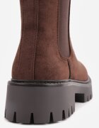 ideal Botine clasice cu talpă joasă (tip chelsea) din imitație de piele întoarsă cu talpă profilată Journa Maro