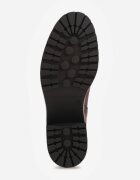 ideal Botine cu talpă joasă (tip chelsea) din imitație de zams ș pe toc gros Frezia Maro